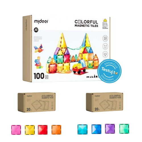 SET Bausatz 100 Teile + Magnetteile TOTAL 140 Teile