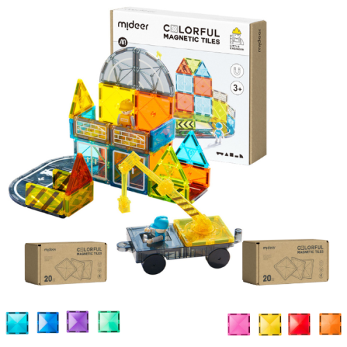 SET Bausatz „Baumeister“ 36 Teile + Magnetteile INSGESAMT 76 Teile