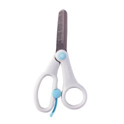 Kinderschere mit abgerundeter Spitze – blaugrau