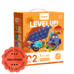 LEVEL UP! 02 - Dinosaurier in Aktion Puzzle 4v1