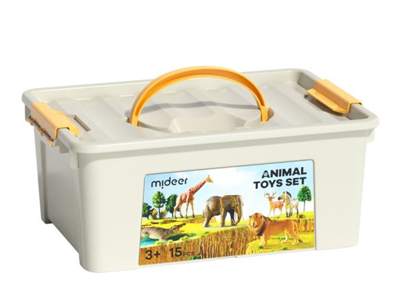 Sammler-Set Tiere aus dem Zoo, 15 Stück